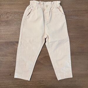 Zara Kids Cream Cord Pants Size 2-3